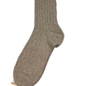 Bresciani 1970 Woman 100% Cashmere Ivory Brown Size Large New With Tags